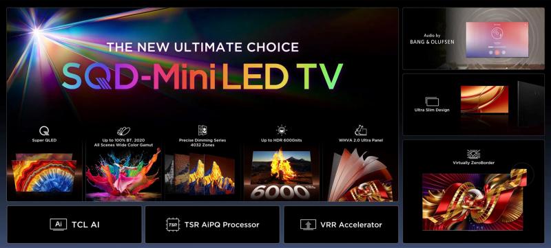 TCL C8L: 6000 нит и звук Bang & Olufsen в новой линейке для Европы