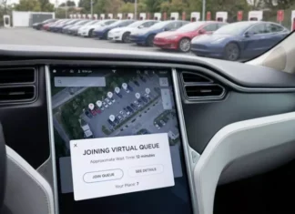 Tesla представила «цифровой этикет»: как умные очереди изменят зарядку электромобилей