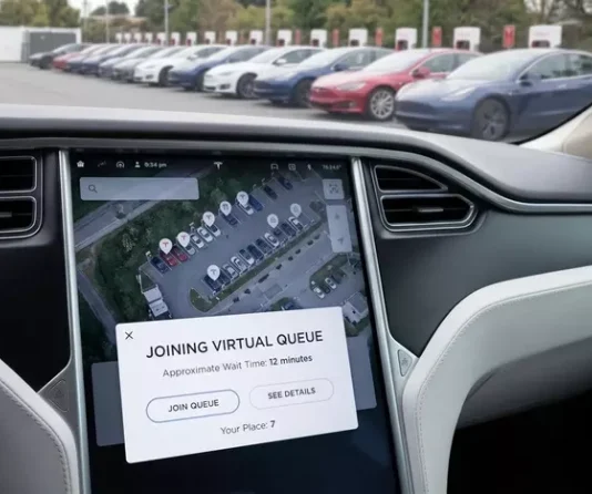 Tesla представила «цифровой этикет»: как умные очереди изменят зарядку электромобилей