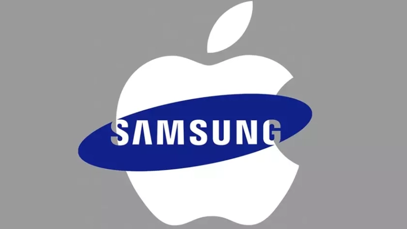 Логотипы Apple и Samsung