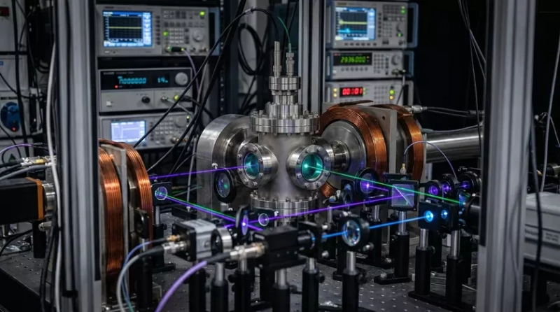 Установка для лазерного охлаждения атомов иттербия