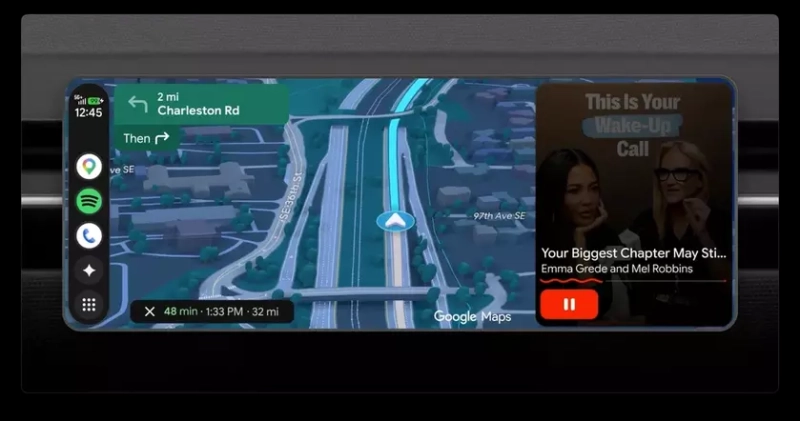 Новый интерфейс Android Auto 2026