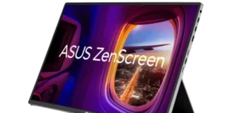 Революция в портативных мониторах: Asus раскрыла возможности ZenScreen MQ16FC с OLED и сквозной зарядкой