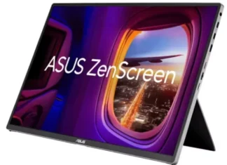 Революция в портативных мониторах: Asus раскрыла возможности ZenScreen MQ16FC с OLED и сквозной зарядкой