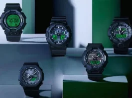 Casio G-Shock представил неоновую серию: Retro Cyber Green с солнечной зарядкой