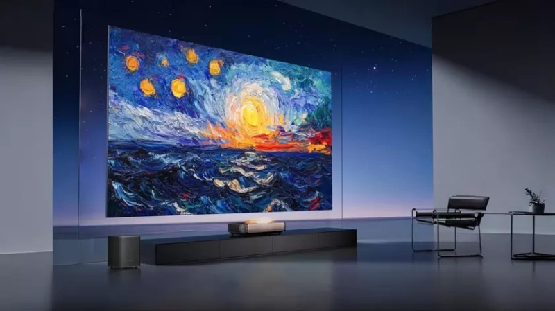 Лазерный телевизор Hisense Exploration X1 Pro в интерьере