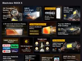 Blackview ROCK 5: Защищенный смартфон с искусственным интеллектом и рекордным аккумулятором
