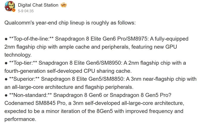 Snapdragon станет больше: раскрыты планы Qualcomm на новые процессоры 2026 года