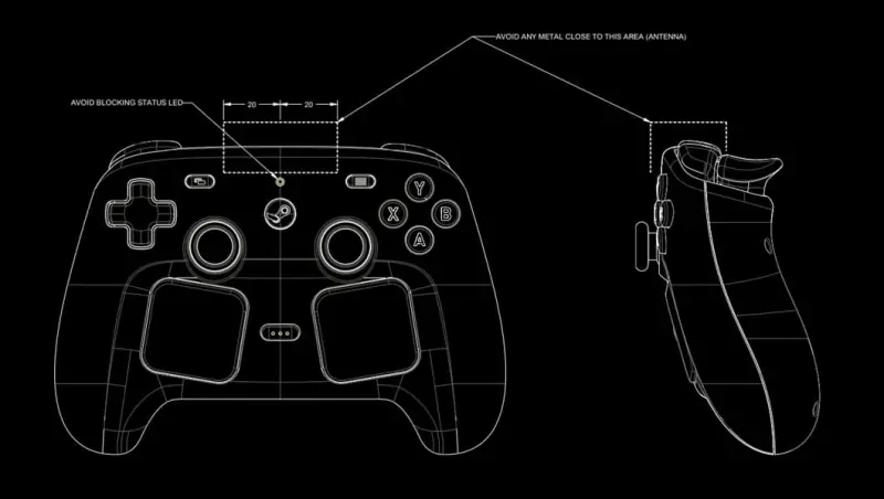 Valve открывает чертежи Steam Controller 2