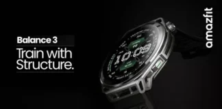Amazfit Balance 3 раскрыла свои карты: флагманский экран и 21 день автономии за $370