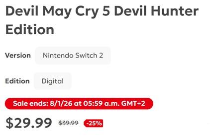 Devil May Cry 5 вышла на Nintendo Switch 2: новая версия покорила критиков и продемонстрировала высочайшую производительность