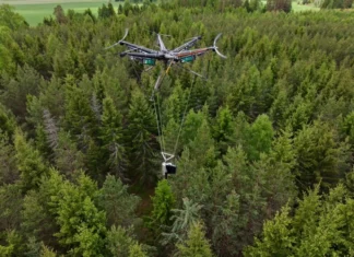 Революция в лесоводстве: дроны AirForestry полностью заменят тяжелую лесозаготовительную технику