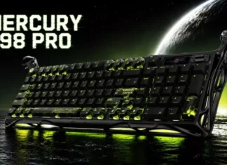 GravaStar Mercury K98 Pro: механическая клавиатура с киберпанк-эстетикой, дисплеем и батареей на неделю