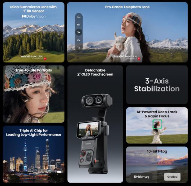 Insta360 выпустила камеру с Leica и 8K: смартфону снова предлагают подвинуться