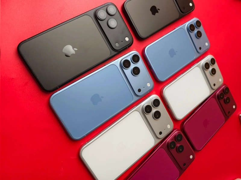 Макеты новых смартфонов iPhone 18 Pro в разных цветах