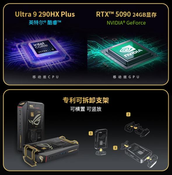 Юбилейный NUC оказался и самым дорогим: ASUS ROG выпустила премиальный компактный PC с RTX 5090, топовым Intel Core и до 128 ГБ оперативки