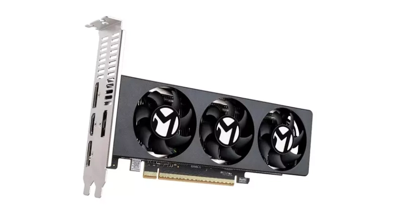 Видеокарта Maxsun GeForce RTX 5060 LP с тремя вентиляторами