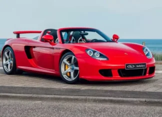 Легенда возвращается: Уникальный Porsche Carrera GT в Guards Red готовится к аукционному сражению