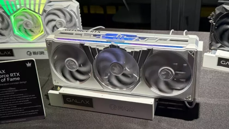 Концептуальная видеокарта Galax RTX Hall of Fame с кристаллами Swarovski