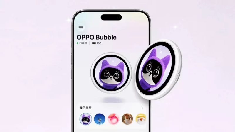 Аксессуар Oppo Bubble на смартфоне