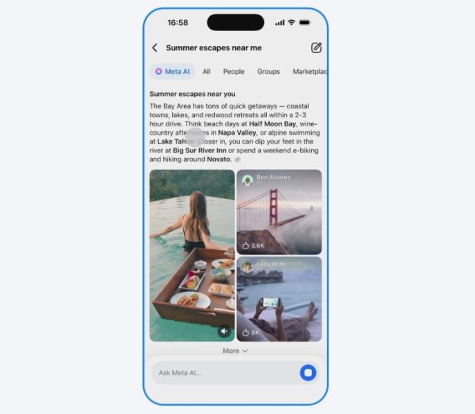 Meta добавила в Facebook режим AI Mode