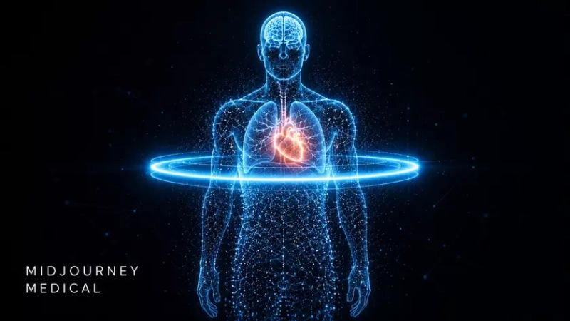 Концепт медицинского сканера Midjourney Medical