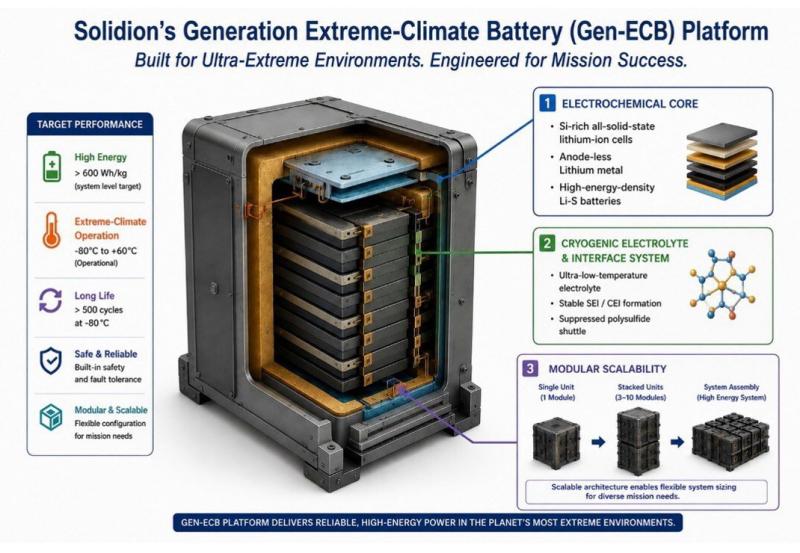 Новая эра энергоснабжения в космосе: аккумуляторы Gen-ECB от Solidion