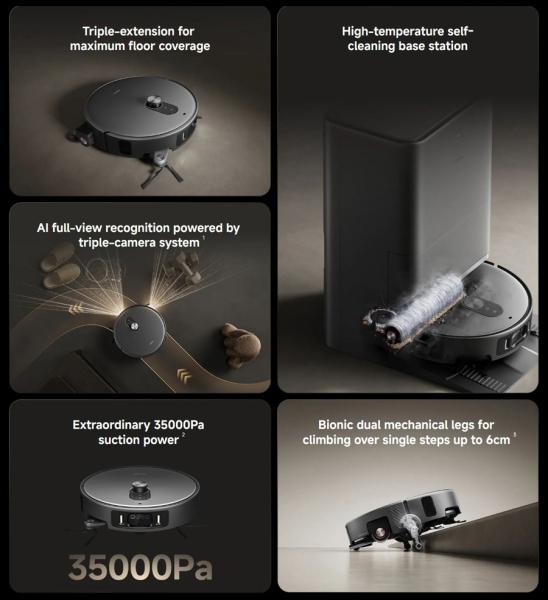 Новый Robot Vacuum 6 Max обещает решить одну из главных проблем роботов-пылесосов