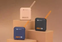 Portronics Aero 10: индийцы анонсировали квадратный пауэрбанк с кабелем-ремешком всего за $13