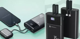 Portronics Titan 35: Павербанк с革люционной системой кабелей, который избавит вас от проводного хаоса