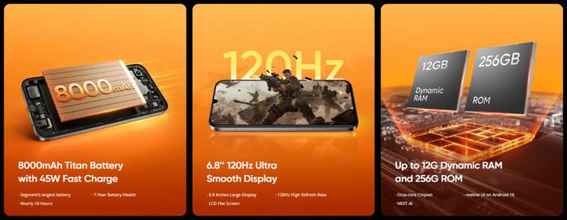 Realme P4x 4G: Флагман автономности в бюджетном сегменте