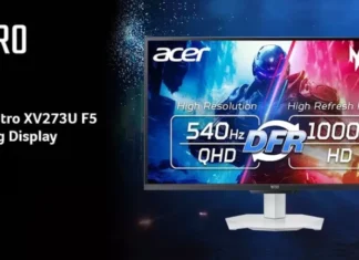Acer анонсировала монитор с рекордной частотой 1000 Гц: платой за скорость стала разрешение 720p