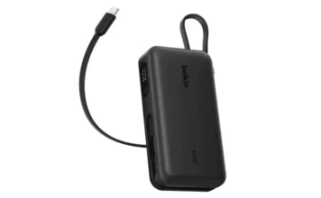 Belkin анонсировала повербанк с встроенным кабелем: 45 Вт мощности и цифровой дисплей вместо светодиодов