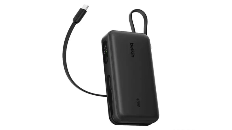 Внешний аккумулятор Belkin с встроенным кабелем