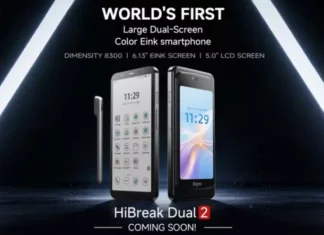 BigMe HiBreak Dual 2 анонсировали как первый в мире смартфон с двумя полноразмерными экранами разных типов