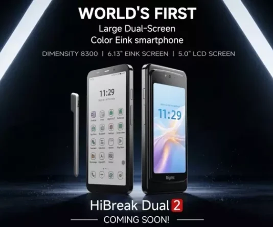 BigMe HiBreak Dual 2 анонсировали как первый в мире смартфон с двумя полноразмерными экранами разных типов