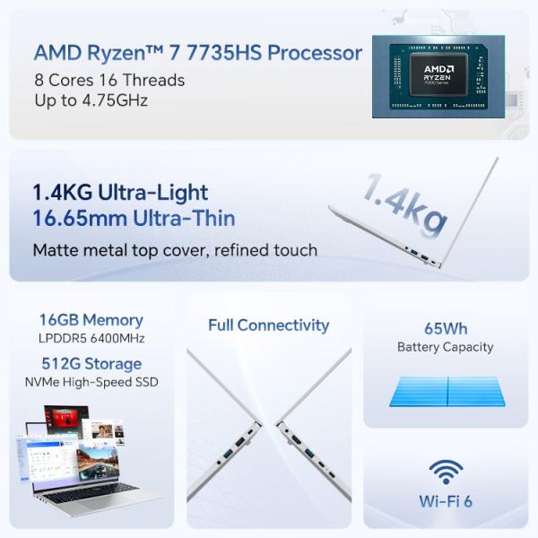 Цветной Rimbook L1 Plus: 16 дюймов в корпусе весом как ультрабук