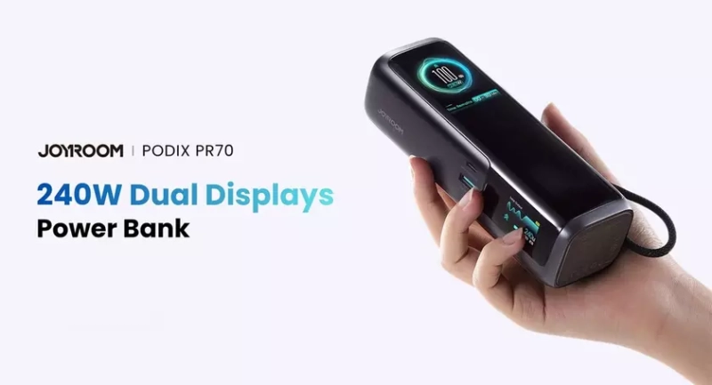 JOYROOM предлагает премиум-пауэрбанк PODIX PR70: поддержите проект на Kickstarter