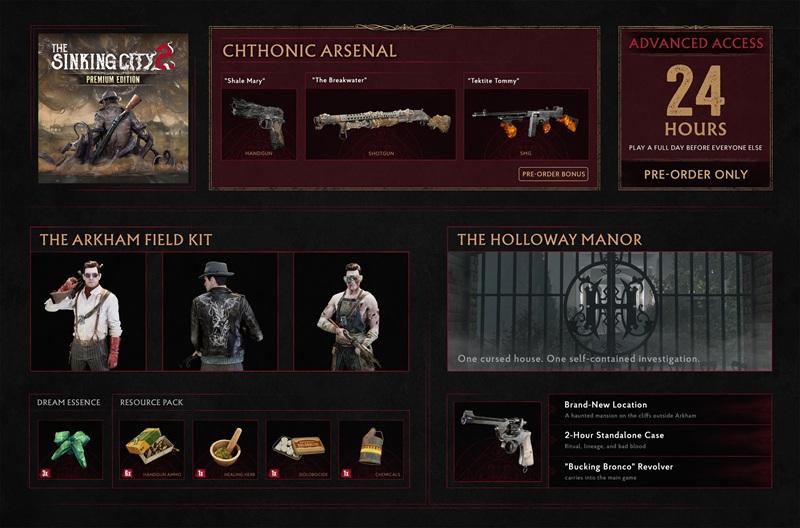 Лавкрафтовский хоррор The Sinking City 2 уже доступен для предзаказа: украинские разработчики назвали цены трех изданий и показали их бонусы