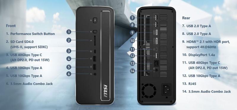 MSI Pro Max Edge AI+: Четыре литра мощности с чипом AMD Ryzen AI Max+ 300