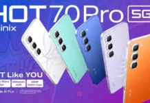 Infinix HOT 70 Pro 5G: смартфон, который меняет цвет, борется с укачиванием и интегрирует ChatGPT прямо в кнопку