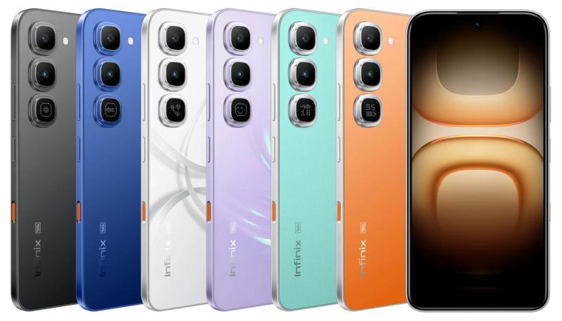 Новый Infinix HOT 70 Pro 5G меняет цвет, получил ИИ-функции и помогает при укачивании