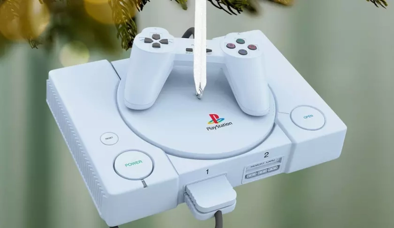 Light Up Your Holidays with the PlayStation Console Ornament Featuring Authentic Sound Effects