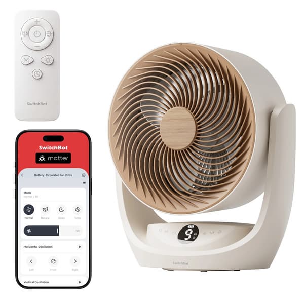 SwitchBot Battery Circulator Fan 2 Pro: Matter, USB-C и 70 часов автономности