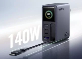 Ugreen Nexode Pro 160W: мультипортовый монстр с экраном и Wi-Fi управлением раскрыл свои возможности