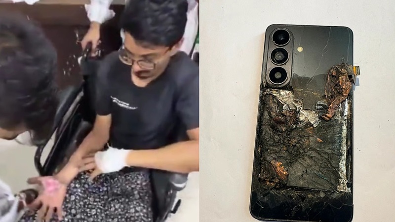 Остатки сгоревшего Galaxy S26