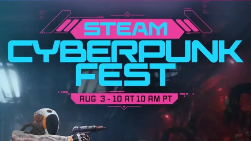 Погружение в киберпанк: взгляд на постер солидного фестиваля Steam 2026 года