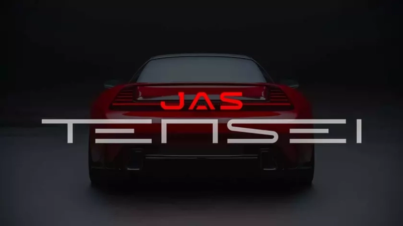 Интерьер суперкара JAS Tensei с механической коробкой передач