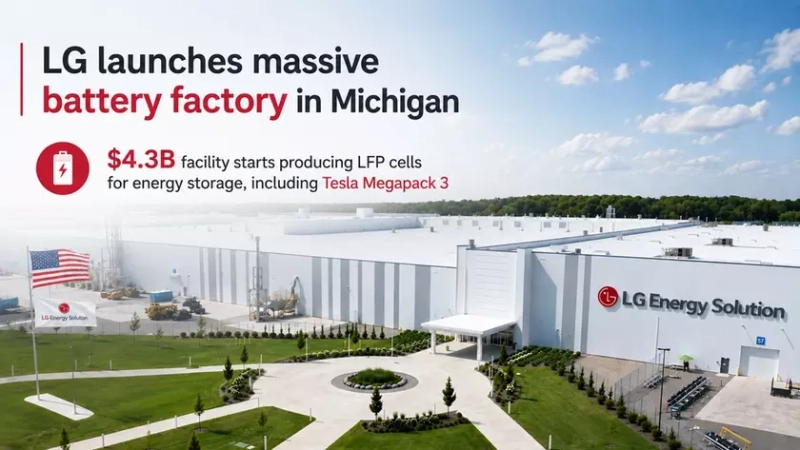 Производство аккумуляторов на заводе LG Energy Solution