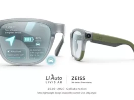 Li Auto и Zeiss раскрыли концепт умных очков с дополненной реальностью
